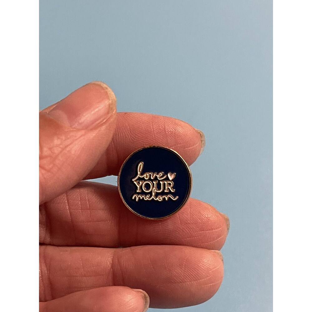 Love Your Melon Blue Enamel Hat/Lapel Pin